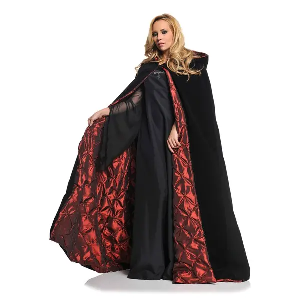 Deluxe Velvet Cape w/ Quilted Red Lining
