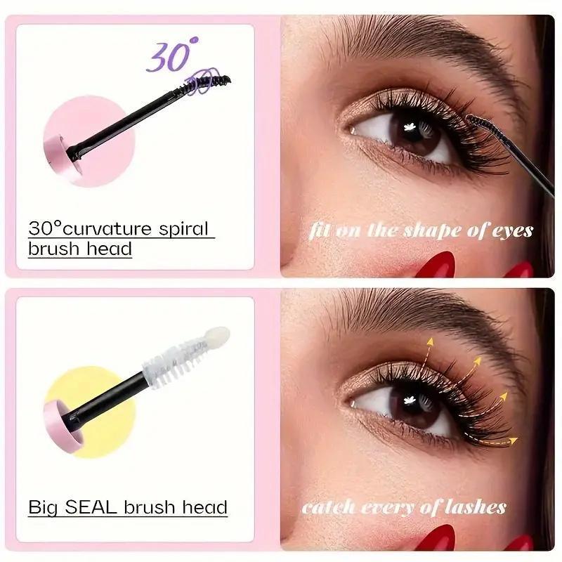 Women's DIY Cluster Lashes Cosmetic Kit - 1/3/5Pcs Dramatic False Lashes, 2-in-1 Waterproof Bond & Seal Glue, Long-Lasting Hold Remover, Eyelash False Eyelashes & Adhesives Set for Adults
