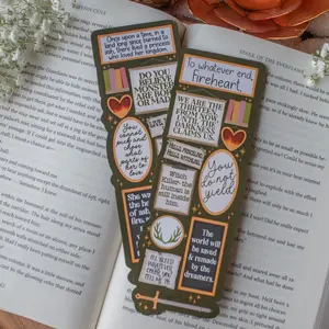 Throne of Glass Quote Wall Bookmark for Fantasy and Romantasy Booktok Readers