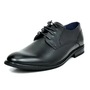 Bruno Marc Men's Polished PU Leather Oxford Shoes