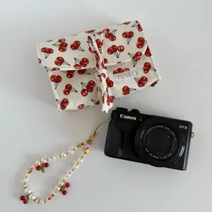 Handmade Beaded Digicam and Phone Charm for Cellphone Smartphone with Colorful Beads and Bow Designs