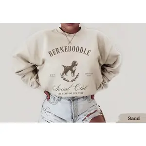 Bernedoodle dog social Club sweatshirt, Bernedoodle, Bernedoodle sweatshirt, Dog mom crewneck, Bernedoodle mom, Bernedoodle gift, dog mom