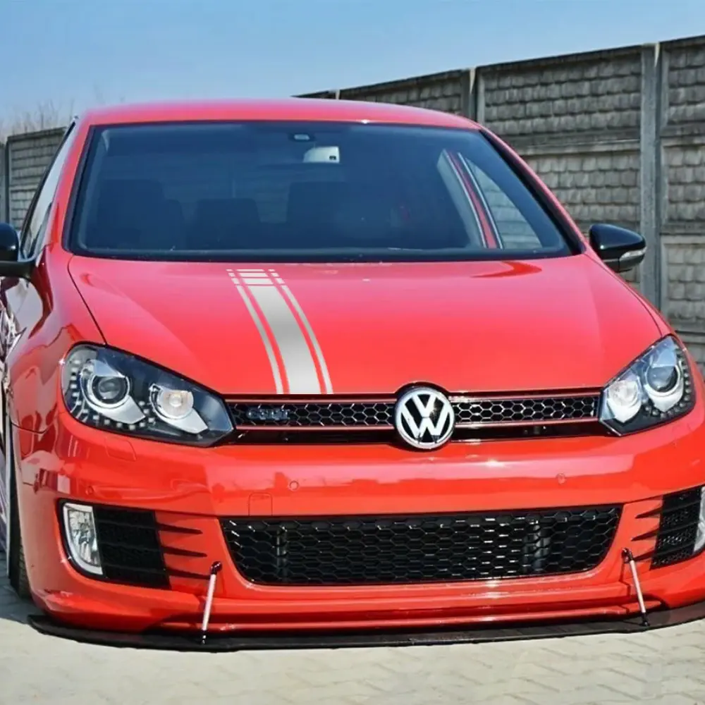 Car Hood Racing Style Sticker For Volkswagen VW Golf 8 7 5 6 R GTI MK8 MK7 MK5 MK6 MK4 Vinyl Film Decor Decals Auto Accessories