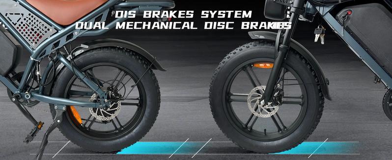 【Christmas Gift&DEEPOWER Ebike】Electric Bike for Adult, 1800W Peak Electric Dirt Bike, 37MPH, 100 Miles(PEDAL-ASSIST), 7 Speed Electric Motorcycle, 48V Removable Battery, 20" Fat Tire Off Road Ebike, All Terrain for Mountain, Sand, Road