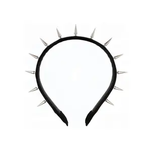 Punk Gothic Rivet Headband Gothic Pointed Nail Headband Women's Dance Show Fashion Headband, Party Carnival Gift, Rivet Headband