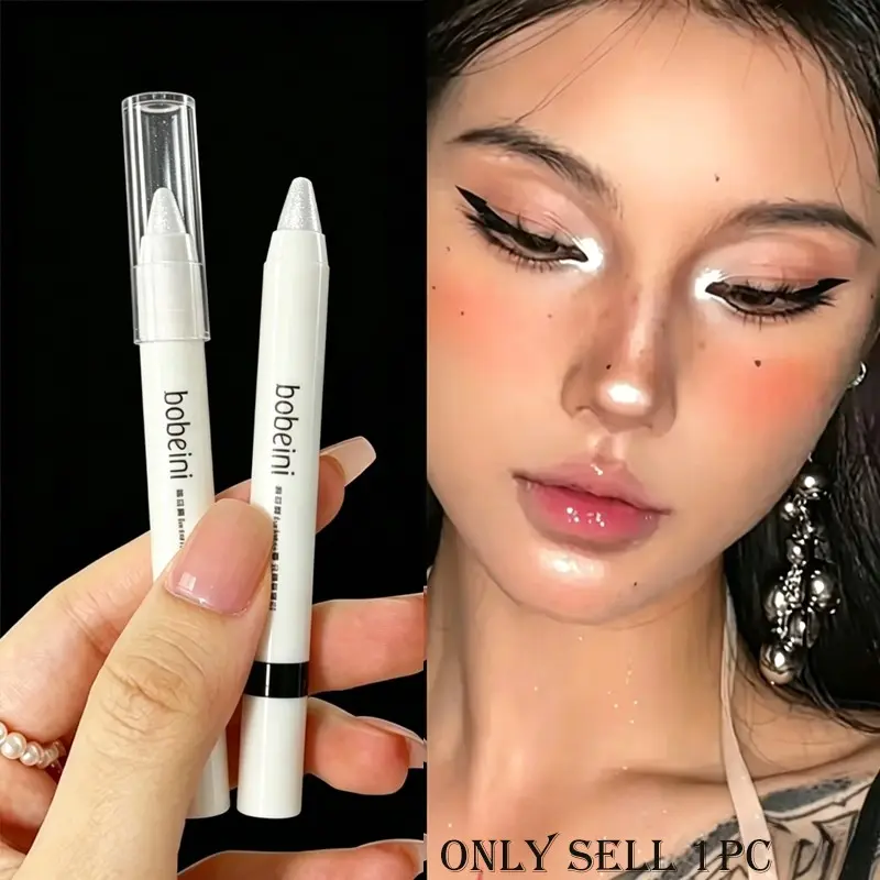 Multi-use Highlight Pen Glowy Highlighter Cosmetics Highlighter Suitable For Eye Highlight And Face Contour Delicate Pearl Texture Natural And Smooth Application Easy For Beginners