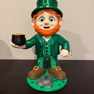 Leprechaun with Pot of Gold – Lucky Irish Charm Décor