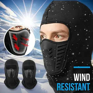 Dazone 2Pcs Unisex Balaclava Full Face Mask with Breathable Air Vents Windproof Warm Facepiece For Outdoor Sports Running Riding Skiing Motorcycling