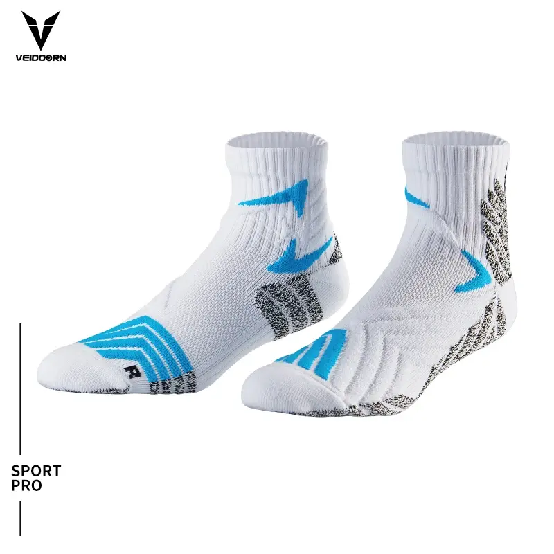 Professional Short Basketball Socks for Men Women Thicken Non Slip Soccer Golf Wear Running Socks Compression Veidoorn