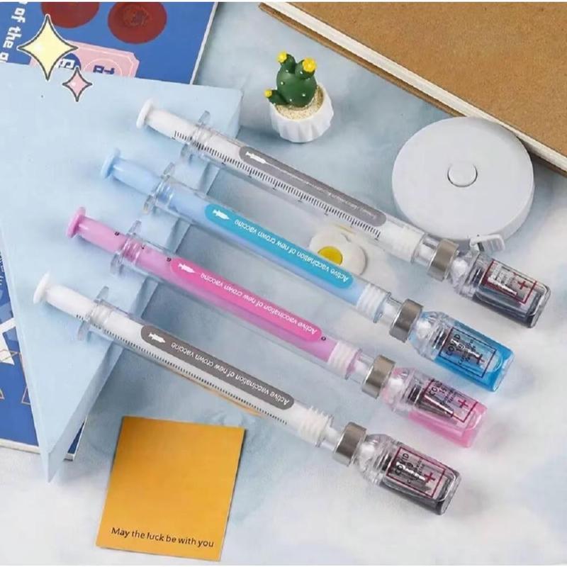2026 Viral Syringe Pen  | Colorful 0.5mm | Student Creative Stationery