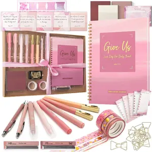 -  Journaling Kit for Women,  Highlighters and s No Bleed, Notes, Tabs, Washi Tape & Journal for Devotions, Prayer & Christian Gifts, Mothers Day