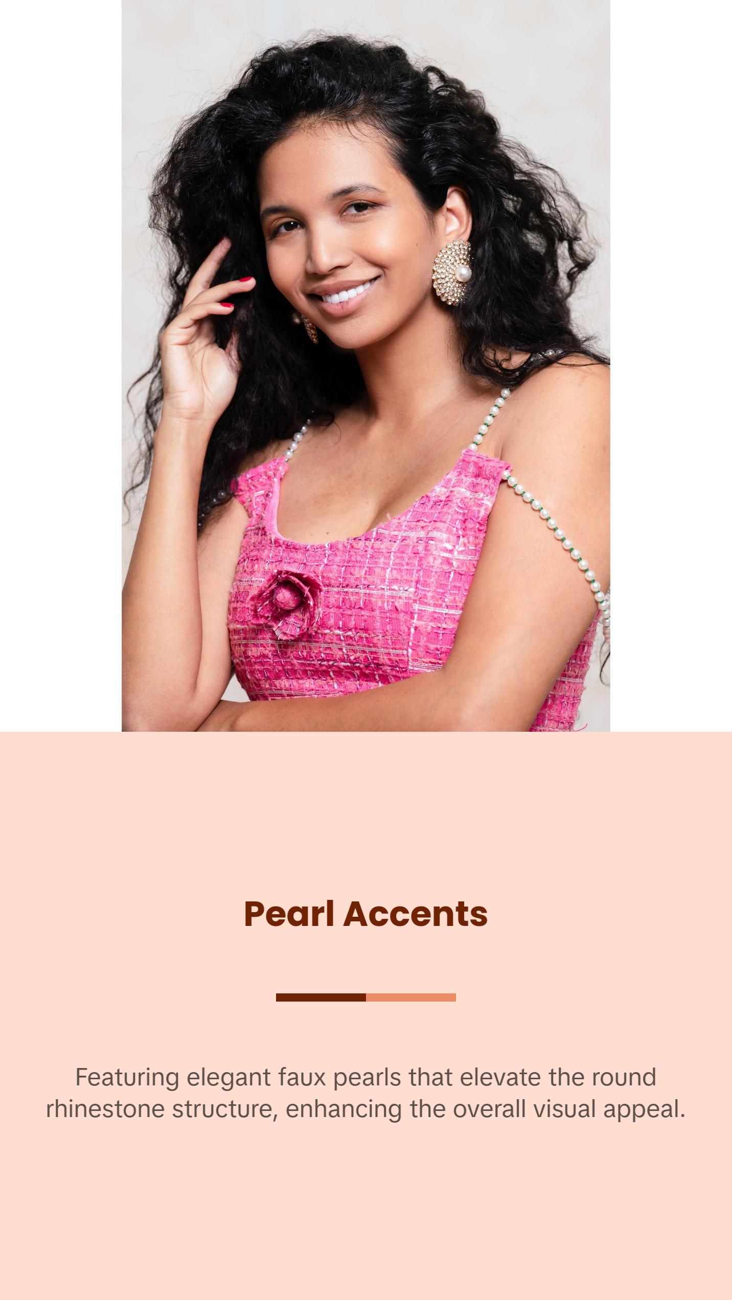 Rhinestone & Pearl Earrings