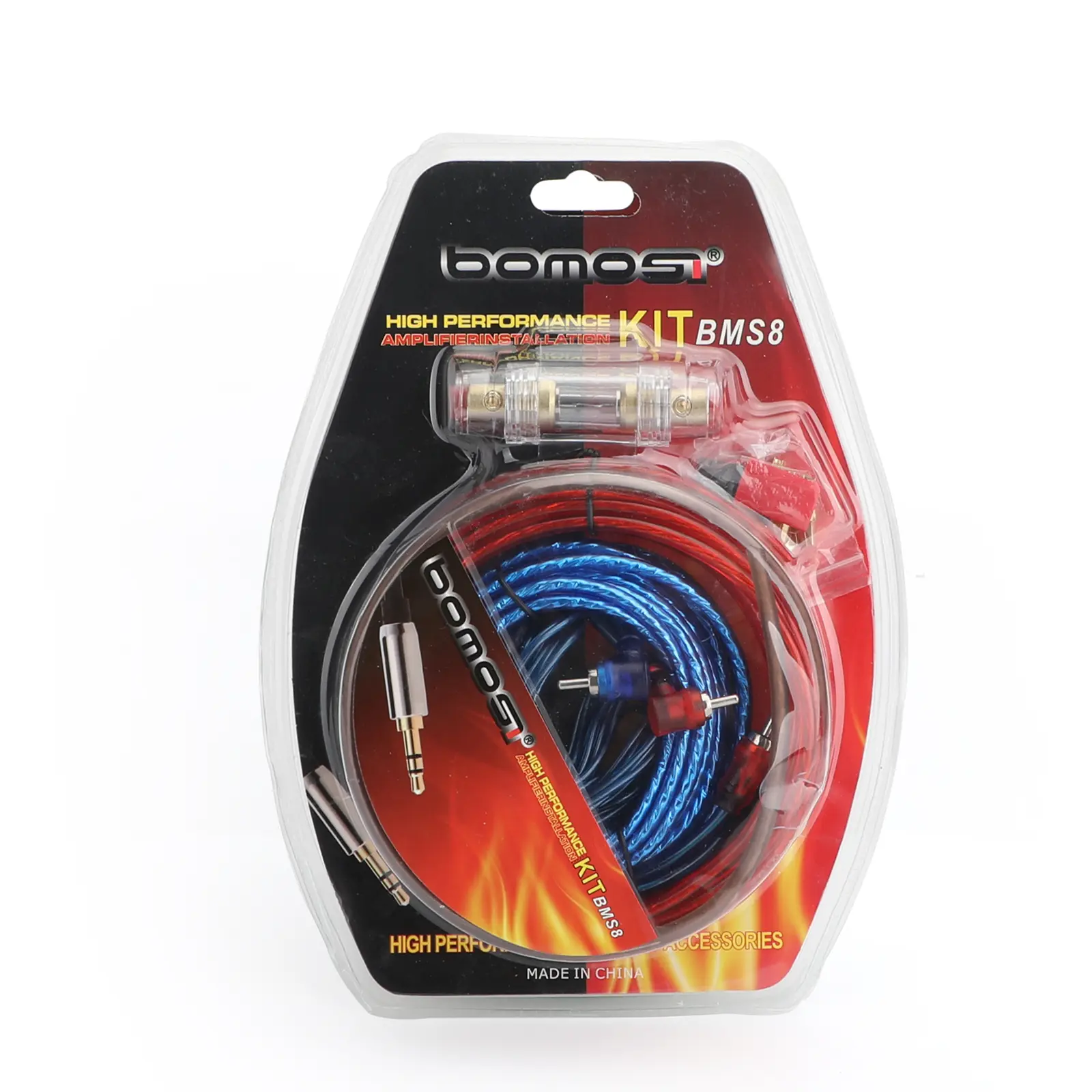 1500W Car Amplifier Wiring Kit - 8AWG Car Subwoofer Amplifier Installation Wires,  Audio Subwoofer AMP RCA Power Cable AGU FUSE Set