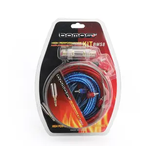 1500W Car Amplifier Wiring Kit - 8AWG Car Subwoofer Amplifier Installation Wires,  Audio Subwoofer AMP RCA Power Cable AGU FUSE Set
