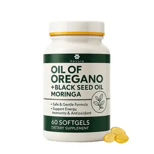 Oil of Oregano Dietary Supplement - Herbal Wellness Blend, Carvacrol-Rich Immune Support, Antioxidant, Black Seed, Moringa, Ginger | 60 Softgels