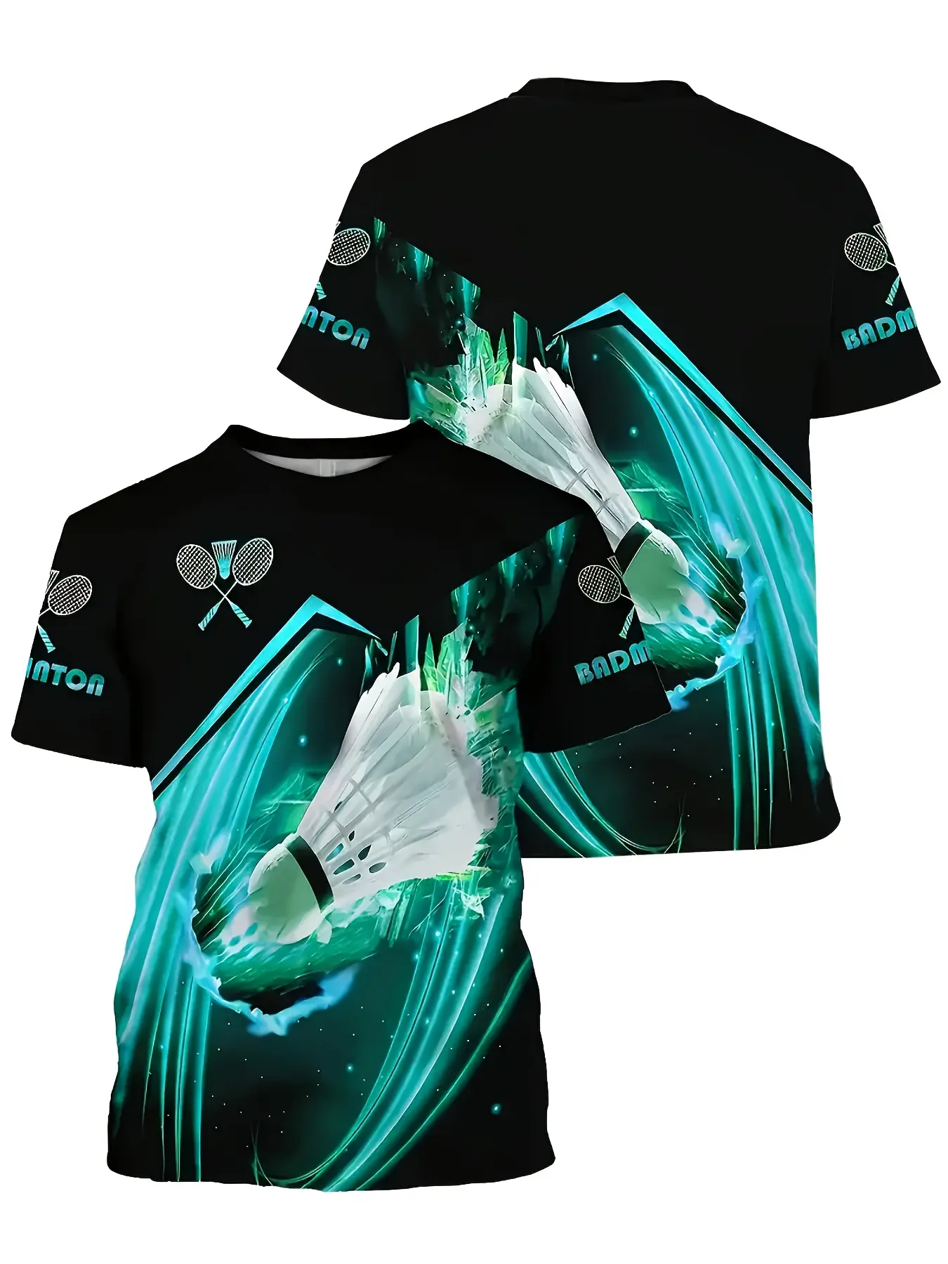 Men's Breathable Sports Shirt, Ideal Gift for Badminton Enthusiasts, Outdoor Sportswear, Athletic Top, Durable, Comfortable Lightweight