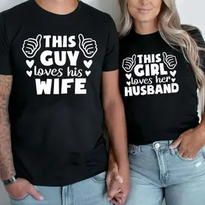 Husband and Wife Matching Couple Tshirt, Matching Shirt, Valentine, Love, Matching Husband & Wife Tee, Romantic Gift for Couples