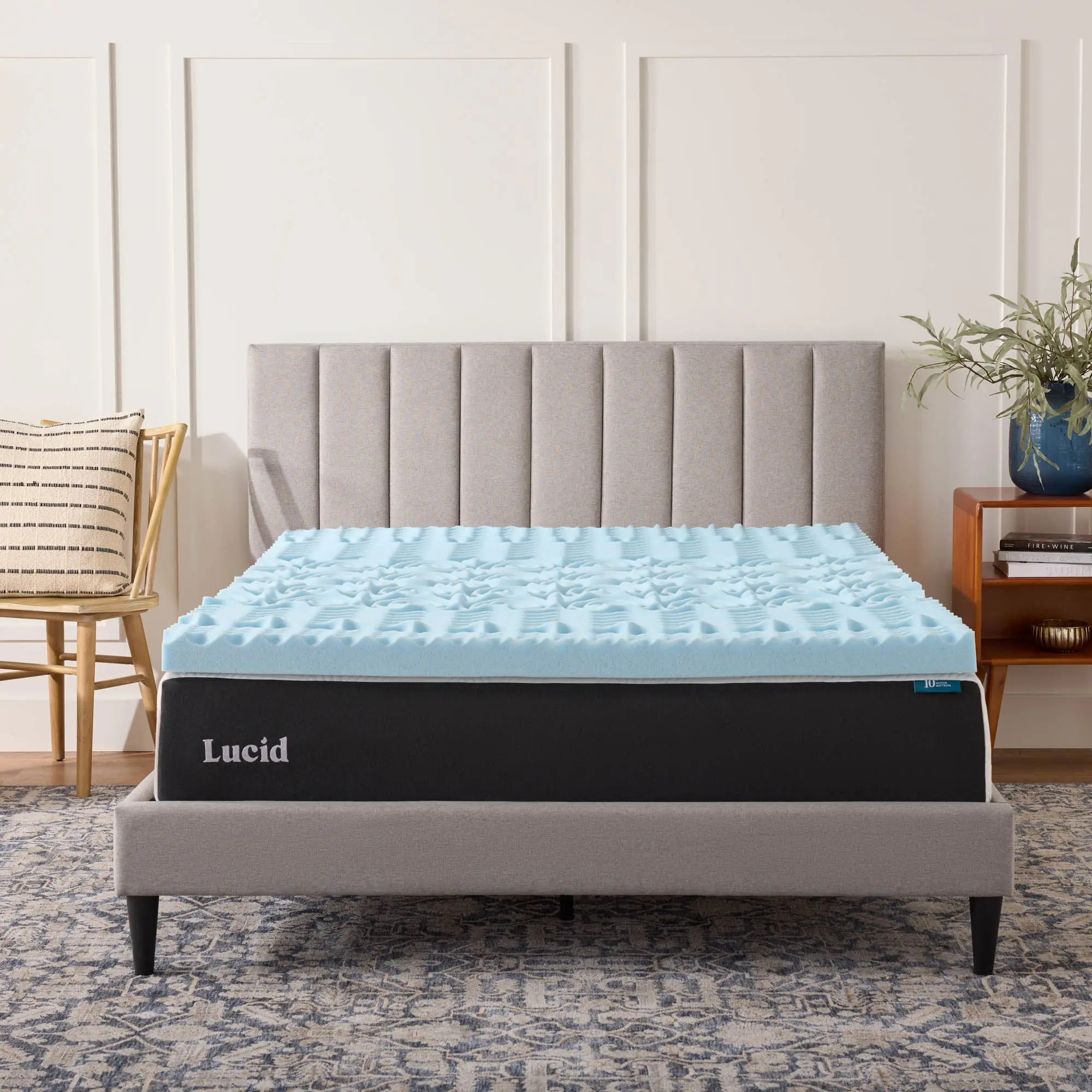 5-Zone Gel Memory Foam Mattress Topper, Cooling Mattress Topper for Bedding Comfort, Mattress Toppers