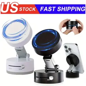 Car/Desktop Phone Holder! Magnetic + Vacuum Suction, Foldable Portable for Outdoor Use