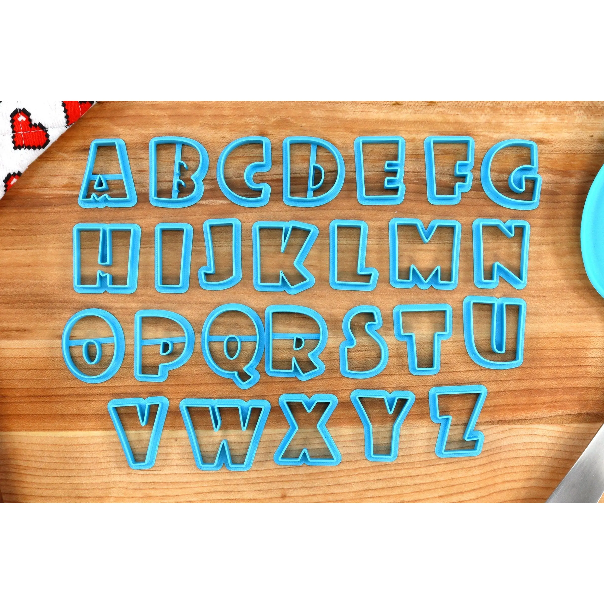 Showcard FONT Cookie Cutters - Fondant Letters