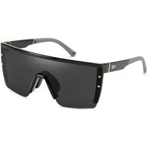 FEISEDY Sunglasses Mens Polarized Women Oversized Flat Top Square Cycling Fishing Golf Hiking Vintage Sun Glasses B2367