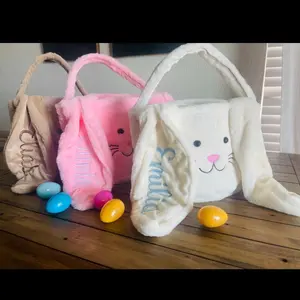 Personalized easter baskets, embroidered Easter baskets