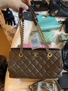 Pre-owned CHANEL france Tote Bags H1 Bronze Gold Tote Bag BZ06015008 1617