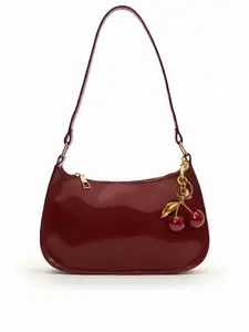 Women's PU Leather Satchel Bag, Elegant Solid Color Design, Waterproof & Stylish Handbag for Office Work Business Commute, Elegant Commuter Bag