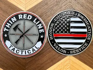 Thin Red Line Tactical Challenge Coin