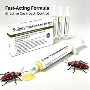 Sulguy cockroach gel bait for indoor & outdoor protection. It eliminates German, American and household cockroaches. This 4×30g kit has full tools for easy, precise daily home pest treatment.