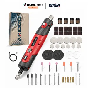 Mini Cordless Rotary Tool Kit with 231 Accessories 5 Speed 5000 to 20000 RPM USB Rechargeable for Sanding Polishing Engraving Carving and DIY Crafts