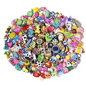35 Pcs Random Durable PVC Material Shoe Charms - Cute Shoe Decorations with Various Designs, Ideal Footwear Accessory for Kids, Party Gift