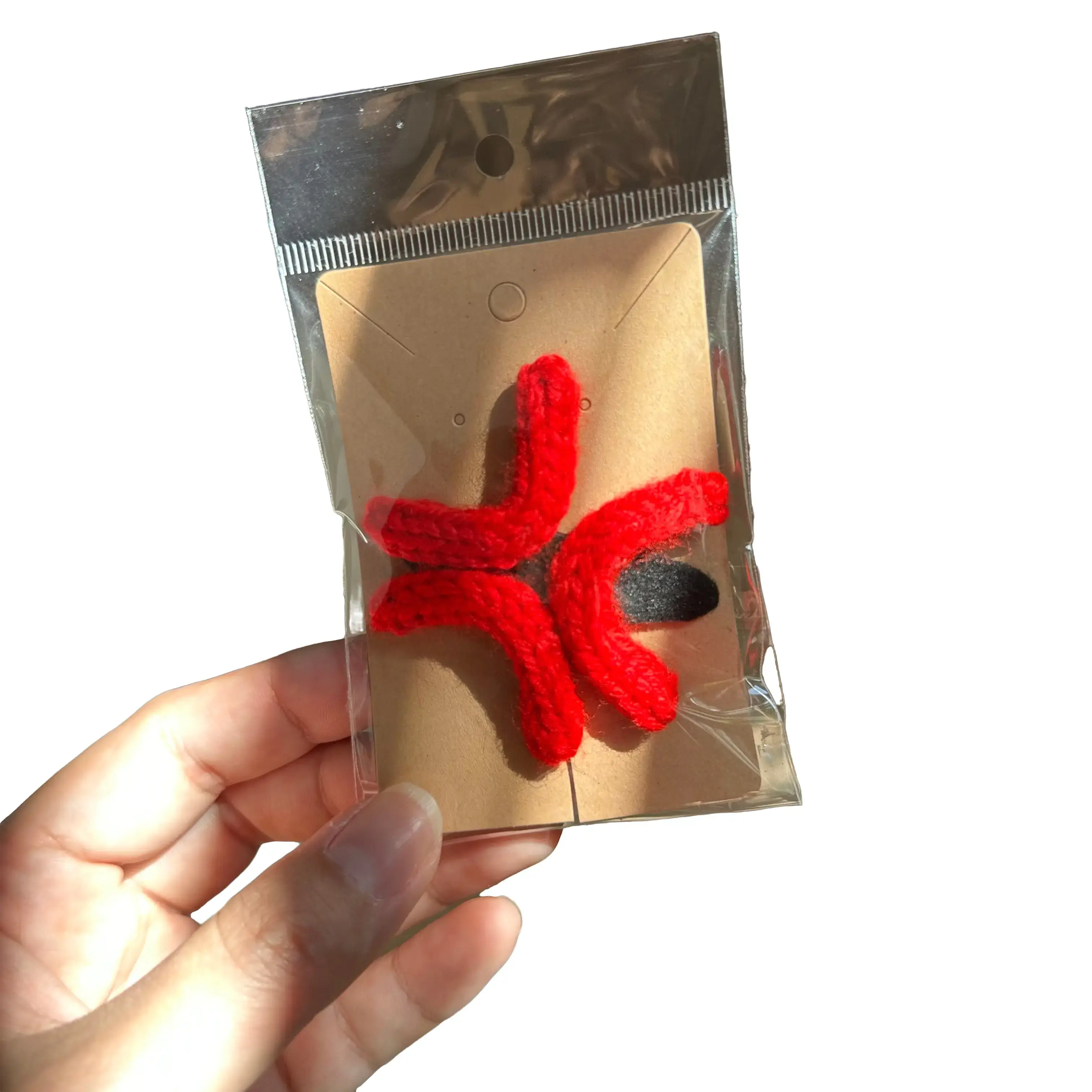 Anime Angry Mark Crochet Barrette for Women - Hair Accessory