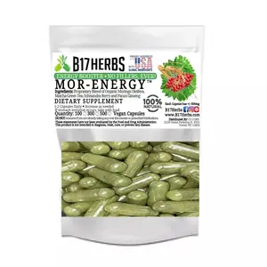 Mor-Energy Blend - Moringa, Matcha Green Tea, Panax Ginseng, Superfood 100 Caps