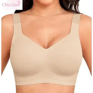 Women Wirefree Bras for Women Full Coverage No Underwire Everyday Bras Comfortable Wireless Padded Bras