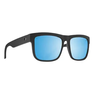 Discord Matte Black Sunglasses by Spy Optic - Happy Boost Polar Ice Blue Mirror