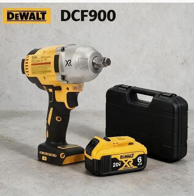 DEWALT DCF900 Impact Wrench 1/2" Inch High 20V Torque With Hog Ring Anvil Brushless Cordless Wrench Dewalt Power Tools