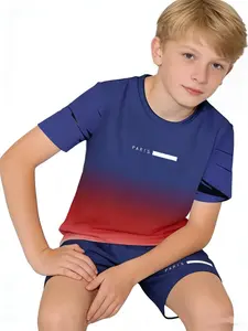 Boys Spider-Man Suit Set, Summer, Breathable Comfort, School Streetwear, Casual Wear, All-Over Print, Natural Waist