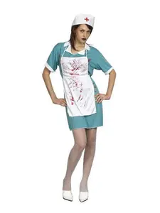 Adult Couples Halloween Costume Bloody Surgeon Nurse Matching Cosplay Outfit Horror Themed Party Dress Scary Movie Night Costume Role Play Festival Event Men Women