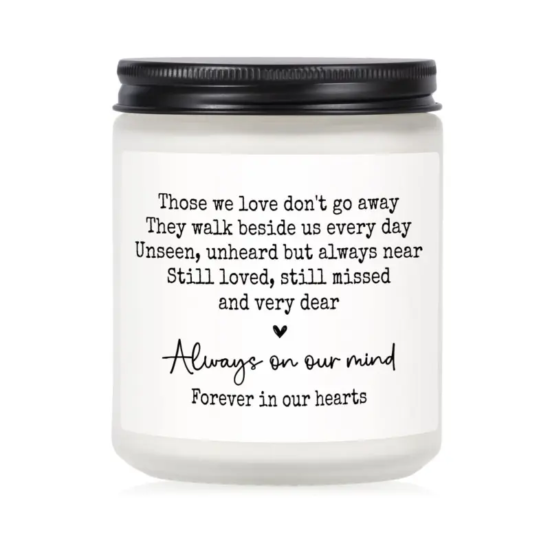 Sympathy Gifts for Loss of Loved One, Memorial Scented Candle, Decoration, Bereavement, Thinking of You, Grief Gift, Funeral Comfort Condolence Remembrance Christmas Gift