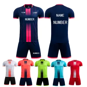 Custom Football Kit for Boys Girls Personalised Football Shirt Short Set Men Women Jersey Breathable Sweat-wicking Machine Washable US Size