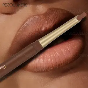 Lipstick & Lip Liner Pen, Nude Color Long-Lasting Waterproof Smooth Lip Liner, Ideal Gift for Mother's Day, Makeup Lip Product Lip Liner Pencil