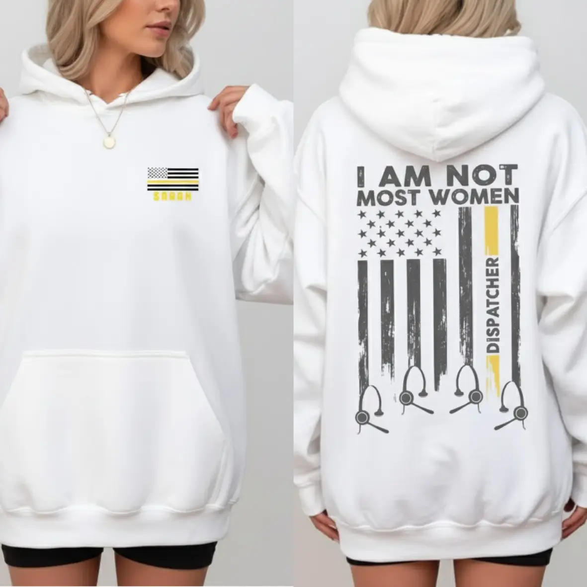Custom Name I Am Not Most Women 911 Sweatshirt, Gift for dispatcher
