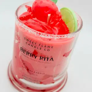 Berry Rita Margarita Candle - Scented Food Candle for Home Decor - Scented Candle - Fruit Candle - Ornaments Perfume Aroma