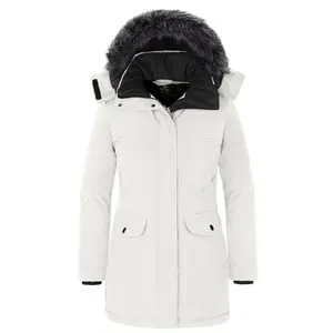Women's Warm Winter Coat Long Puffer Jacket with Hood Acadia casual long