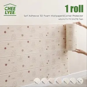 Self-Adhesive 3D Wallpaper, Anti-Collision Wall Stickers, Thickened Vinyl, Easy Installation, Suitable for Indoor Use, Kids Playroom, Nursery Walls