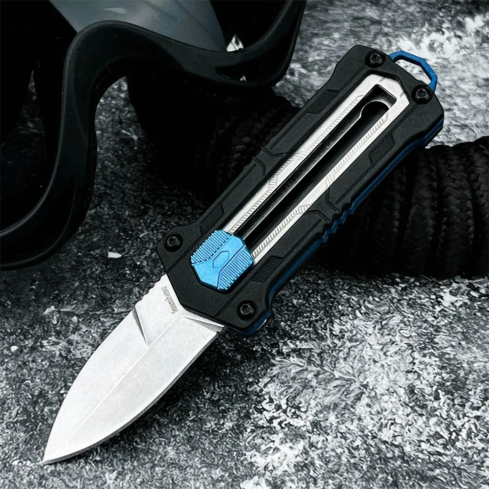 Outdoor Portable Wear-Resistant Folding Knife 440C blade material Nylon fiber handle Outdoor camping hiking pocket folding knife Survival Gear Survival Tools Suitable for travel and fishing Outdoor Knives