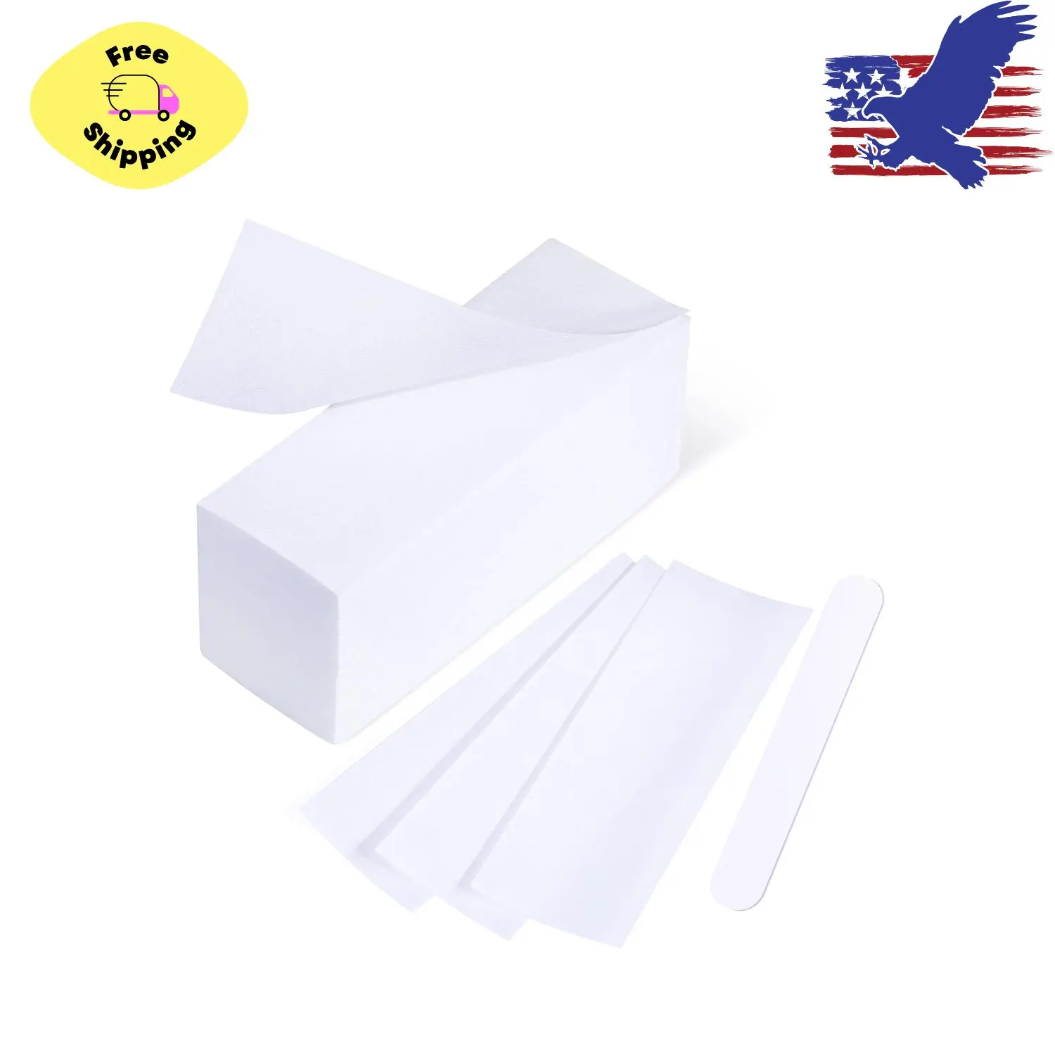 200 Pieces Large Non-woven Wax Strips