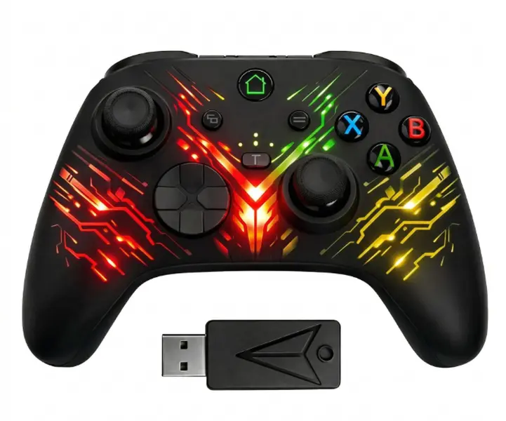 Wireless Gaming Controller for Xbox Series X|S, Xbox 1, PC & Steam - Anti-Stick Drift Joystick, Dual-Mode Triggers, 6-Axis Gyro, LED Light, 1000Hz Polling, Turbo Function (No 3.5mm Audio Jack)