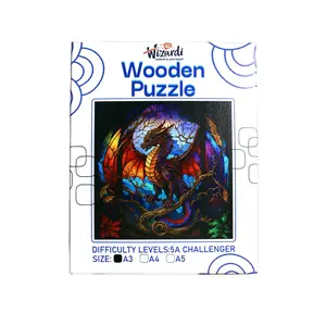 Majestic Dragon - Jigsaw Wooden Puzzle by Wizardi F07N9-19